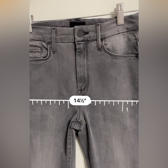 Mother High Waisted Looker Ankle Fray Color Dancing in the moonlight 25 Stretch - Picture 4 of 15